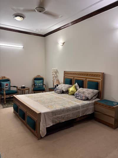 King size bed set with dressing table with coffee chairs & table set