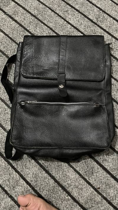 Double leather bag Excellent Condition