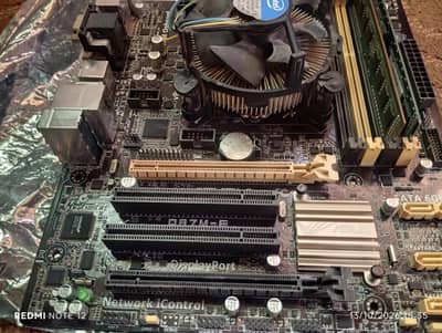 asus Q87 mobo with ram and processor