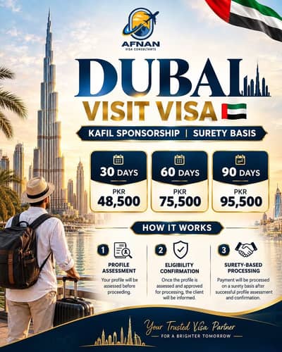 UAE Visit Visa Services | 30, 60 & 90 Days | Afnan Visa Consultants
