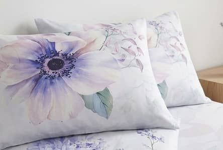 New Floral Printed Bedsheet Set with 2 Matching Pillow Covers