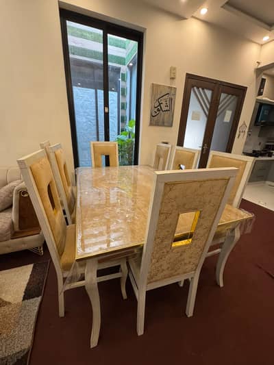Dining Table Set With 8 Seats Available for Sale