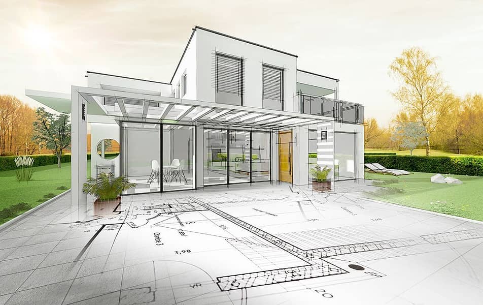 Architect Services/Interior designer/3D Views/House map/autocad/نقشہ 1
