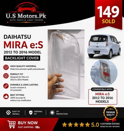 Mira e. s 2012 to 2016 backlight covers