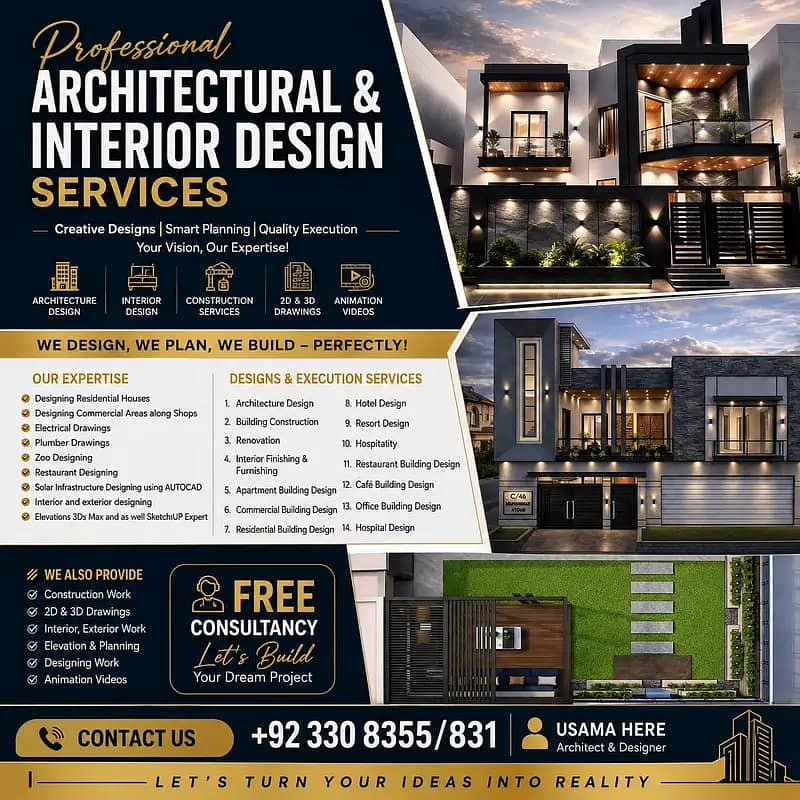 House Map | 3D Elevation | Interior Design | Evacuation Map | Naqsha 0