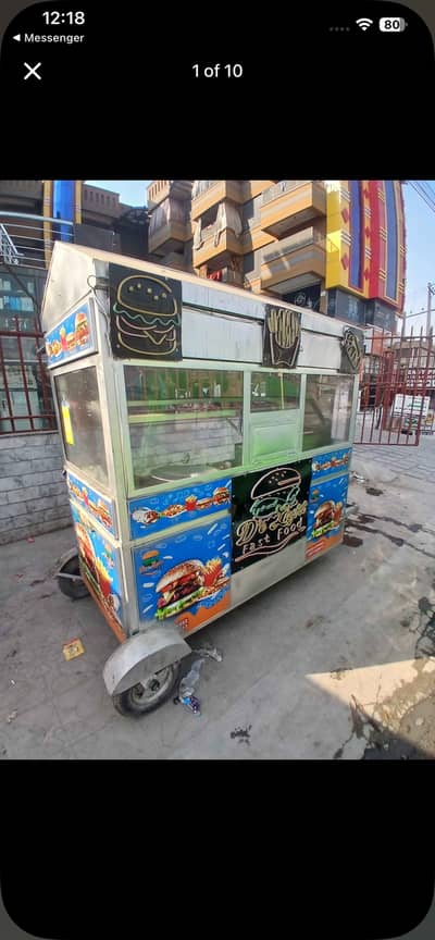 Shawarma, Burger, Finger chips Stall