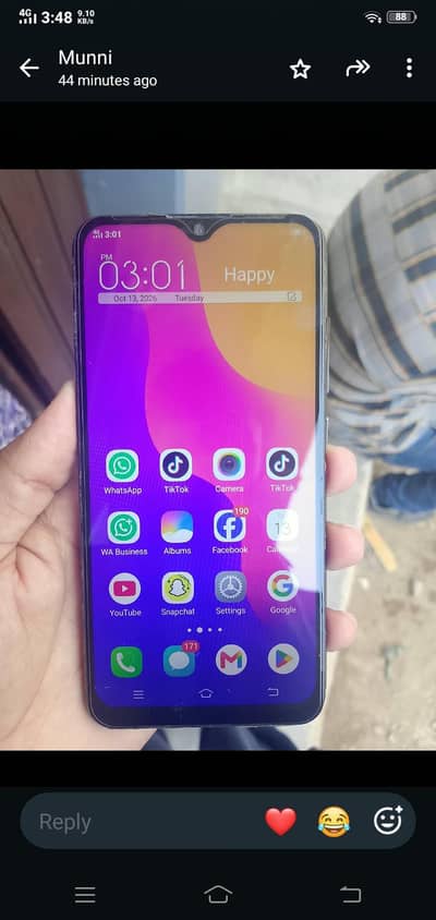 Vivo Y93   Exange Possible i will pay deff. .