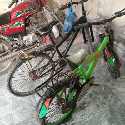Two bicycles for children one small and other big