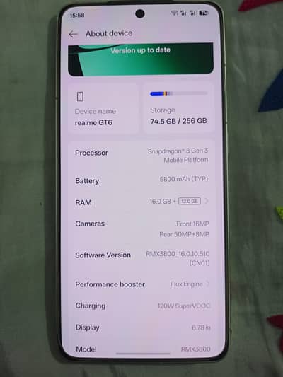 Realme GT 6 China  16/ 256