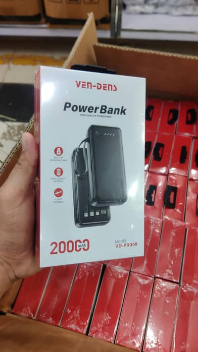 20hazar MAH power bank fast charging available