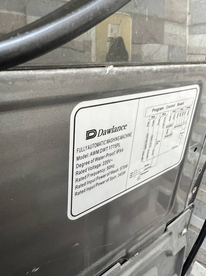 Dawlance automatic washing machine 9