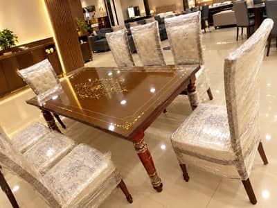 Pure Sheesham Premium Dining Table 8 Seater with Urgent Sales
