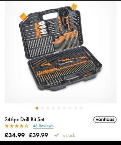 246 pc drill bits set