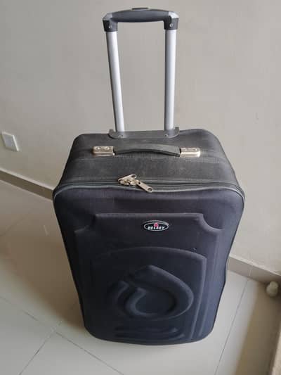 Large Size Travel Suitcase – Black Trolley Luggage Bag