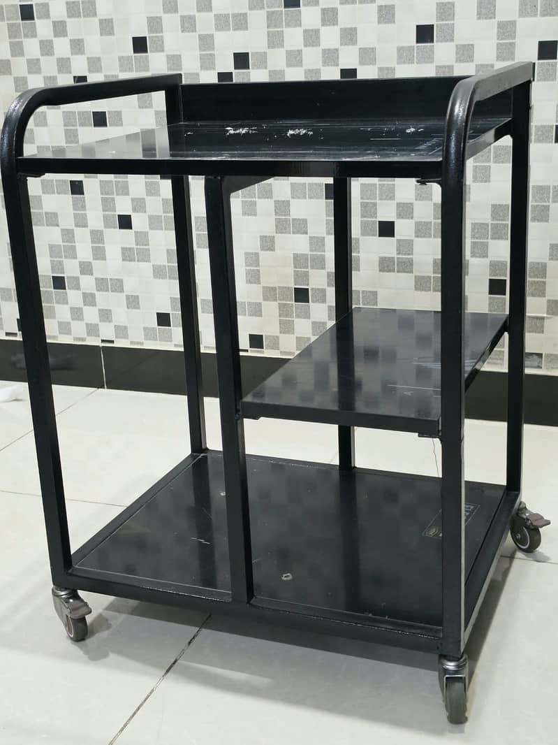 Three-Tier Multipurpose Utility Trolley 1