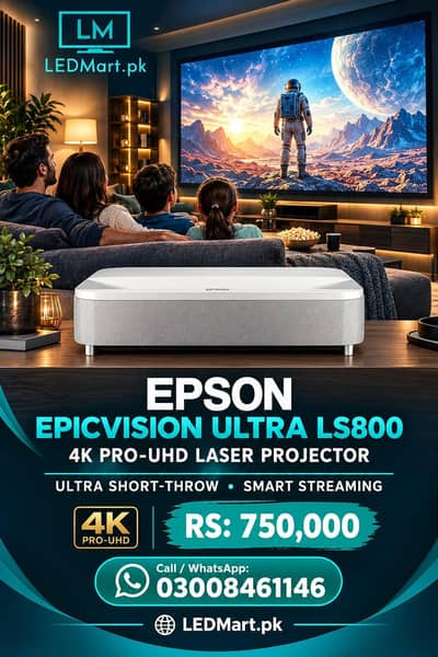 EPSON LS800 EPICVISION ULTR 4k-pro uhd projector