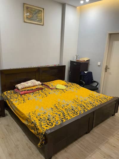 2 Single Wooden Beds for Sale – Both Together | Negotiable