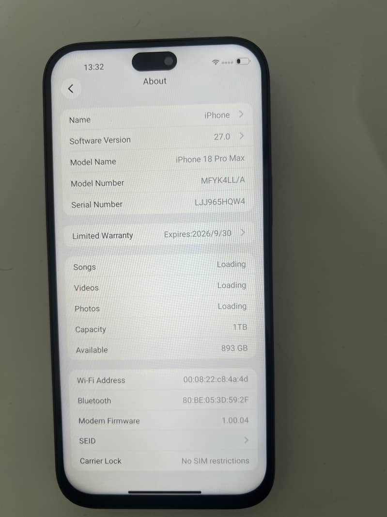 iPhone 18 Pro Max – 1TB Storage | Burgundy | Box Pack 4