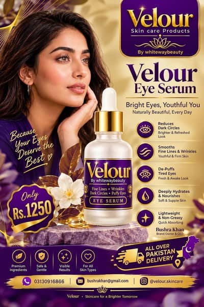 Velour Eye Serum: Fresh, Awake & Radiant Eyes