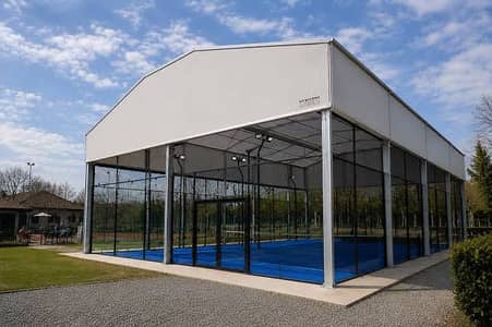 Padel court canopy / canopy shed / Swimming pool shed / car parking