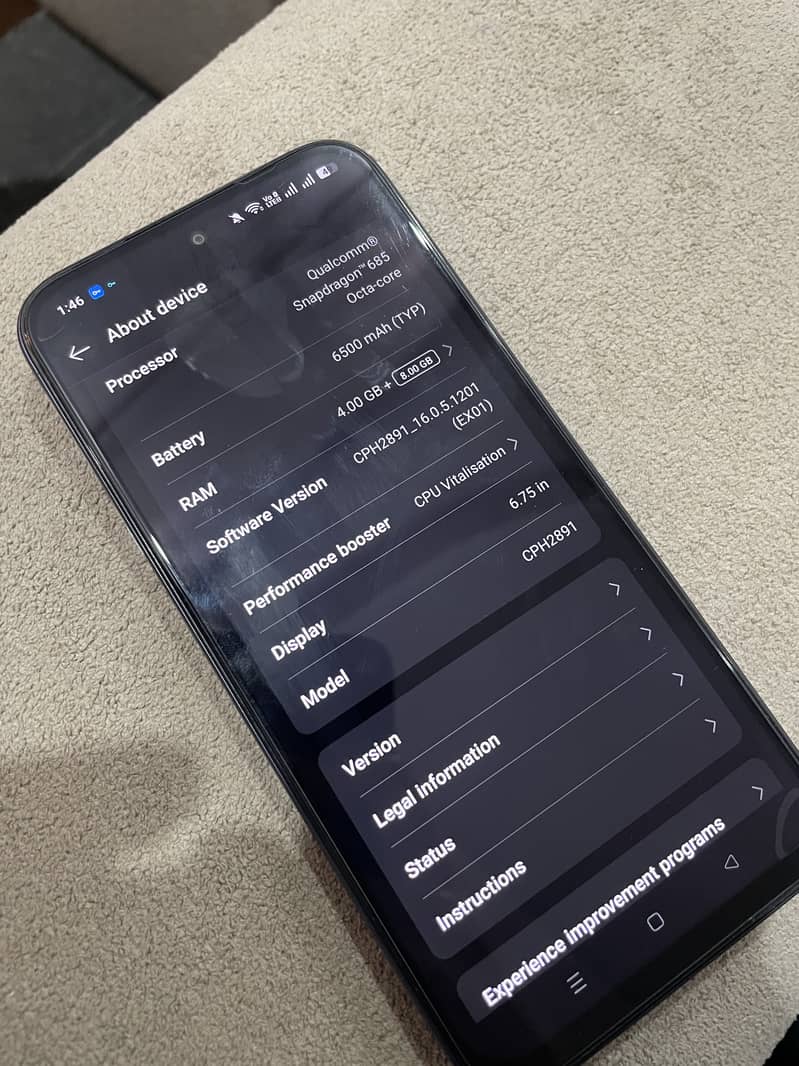 OPPO A6k 0