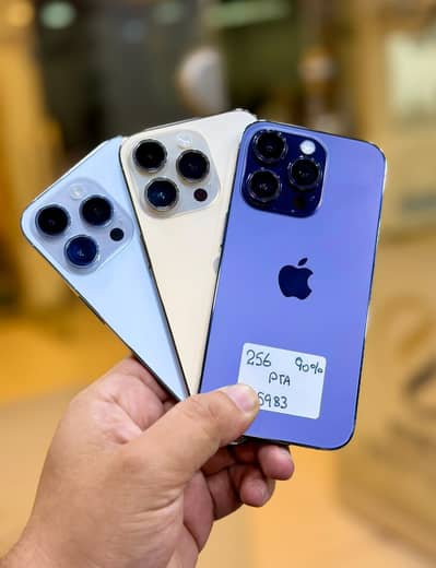Iphone 14  pro 256 gb pta approved physical esim 90+ battery health