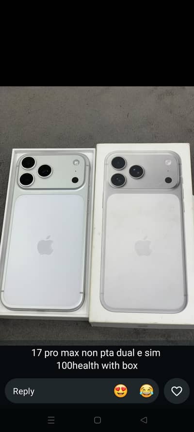 Apple iPhone 17 Pro Max in excellent condition for xale