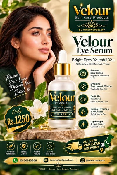 Velour Eye Serum: Fresh, Awake & Radiant Eyes
