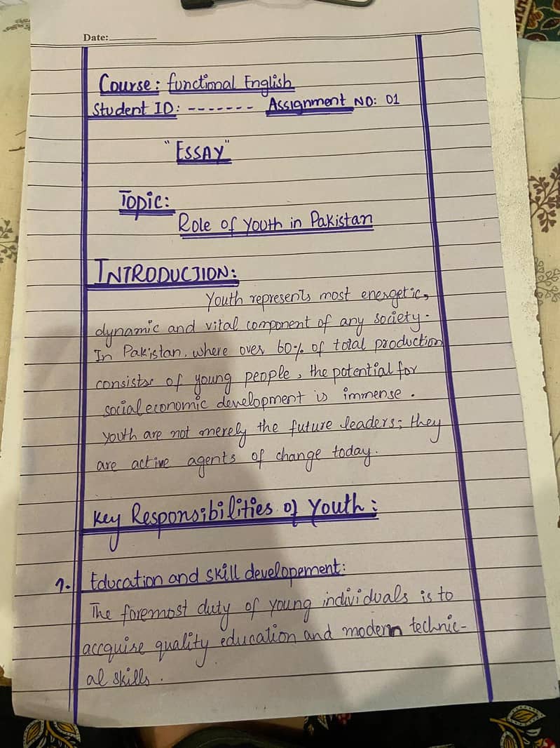 Handwritten Assignments 1