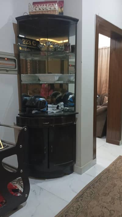 cupboard and tea trolly