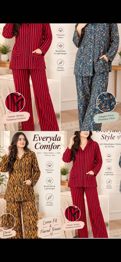Pj sets and night wear