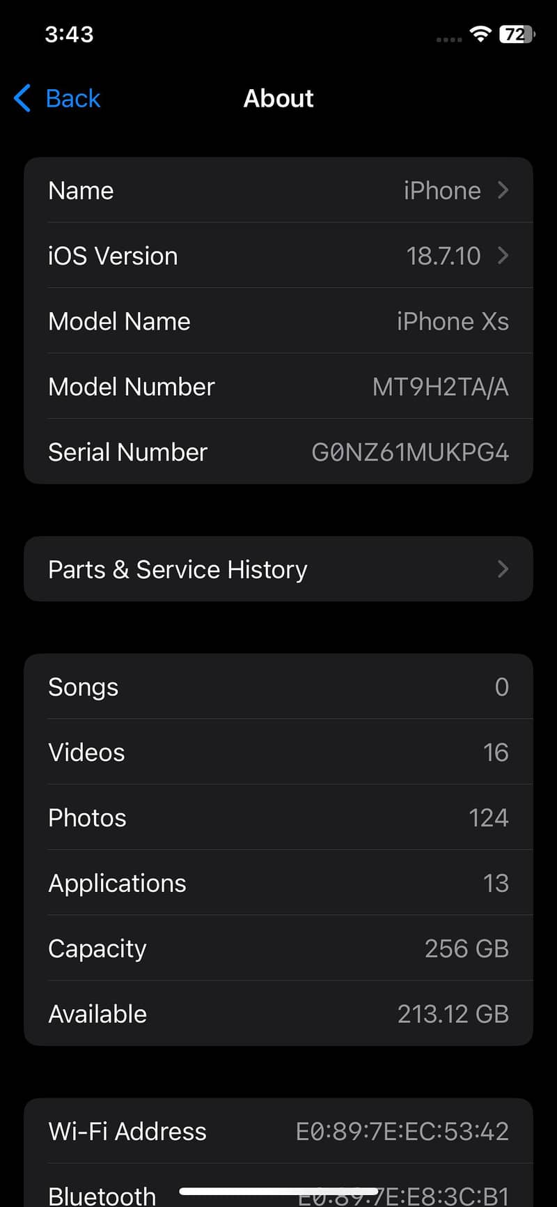 Apple iPhone XS 10