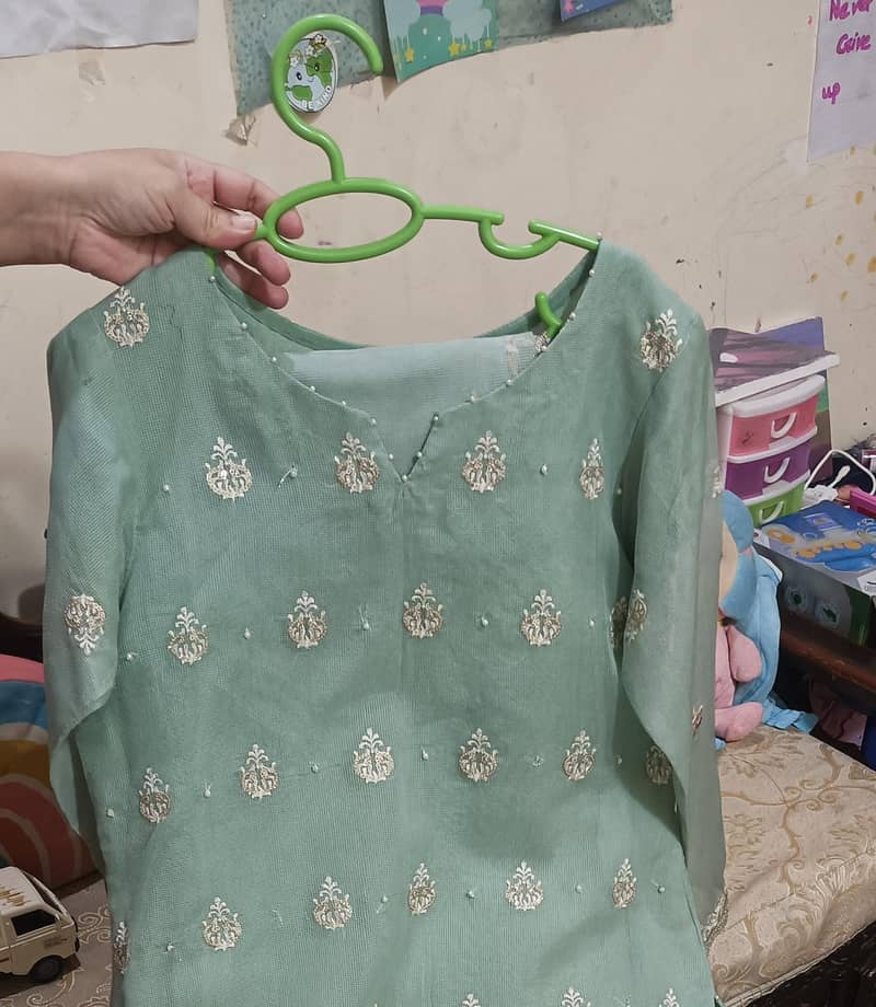 Mint green khadi 4