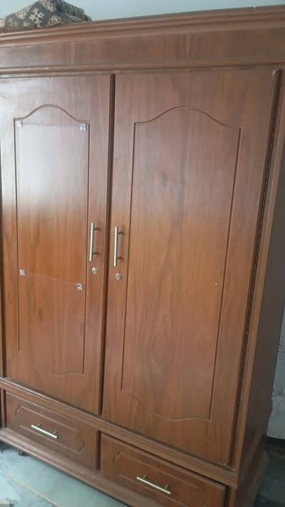 2 door wood almrhi or 2 door show case