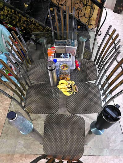 Dining table set with 6 chairs