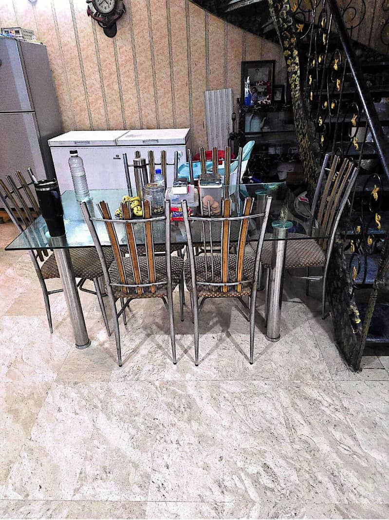 Dining table set with 6 chairs 2
