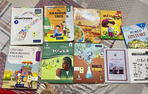 Class 7 complete book set / excellent condition. / Oxford books