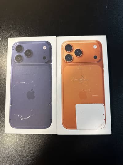Apple iPhone 17 Pro Max 612gb blue and orange