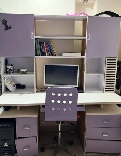 Imported Study Table / Computer Table for Sale | Pink & Purple