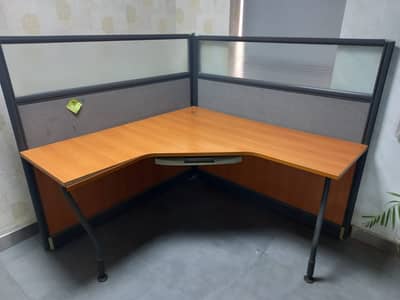 Interwood Office Computer Table – Triangle Shape
