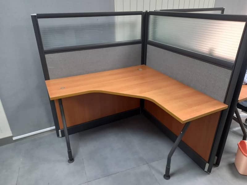 3 Interwood Office Computer Table – Triangle Shape 2