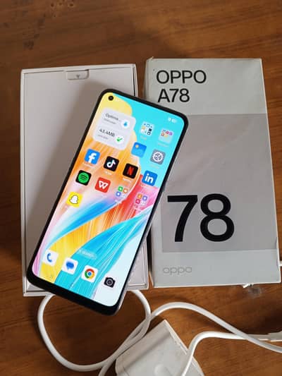 OPPO A78 8+8/256 underdisplay finger 10/10 conditions