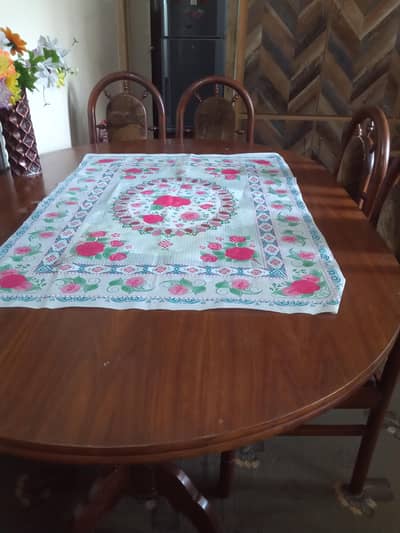 6 seater Dining Table set  - Wood - Home used -  Islamabad