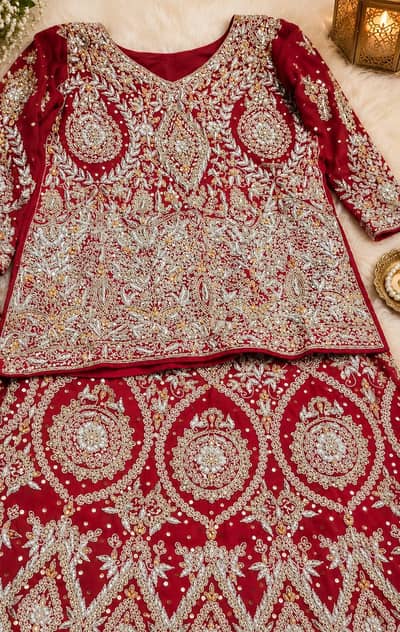 bridal dress|wedding dress|red bridal lehnga