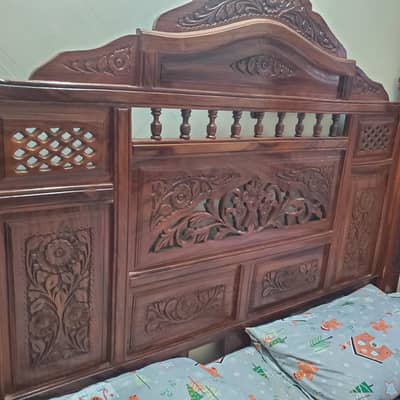 bed  for sale originally wood with mattress diamond