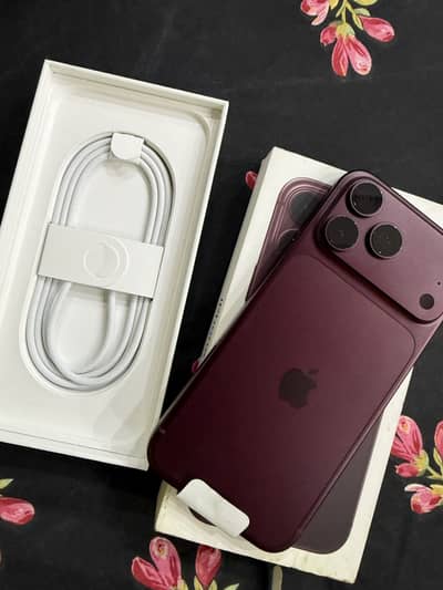 Iphone 18 pro max burgundy color 256GB