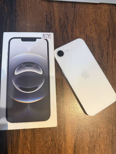 iPhone 16e 128GB White Non-PTA JV | 100% Battery | 29 Cycle Count