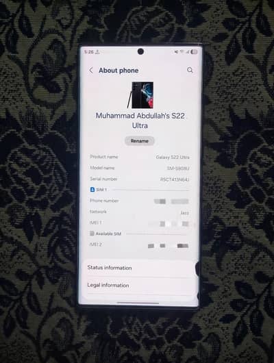 Samsung S22 Ultra PTA Approved