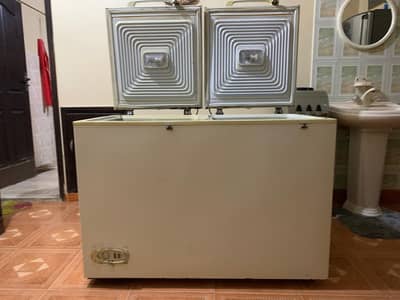 Double door deep freezer