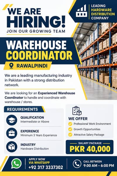 WAREHOUSE COORDINATOR